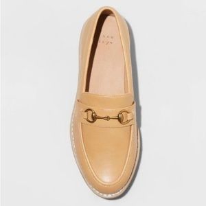 Caramel tan a new day loafers NWT